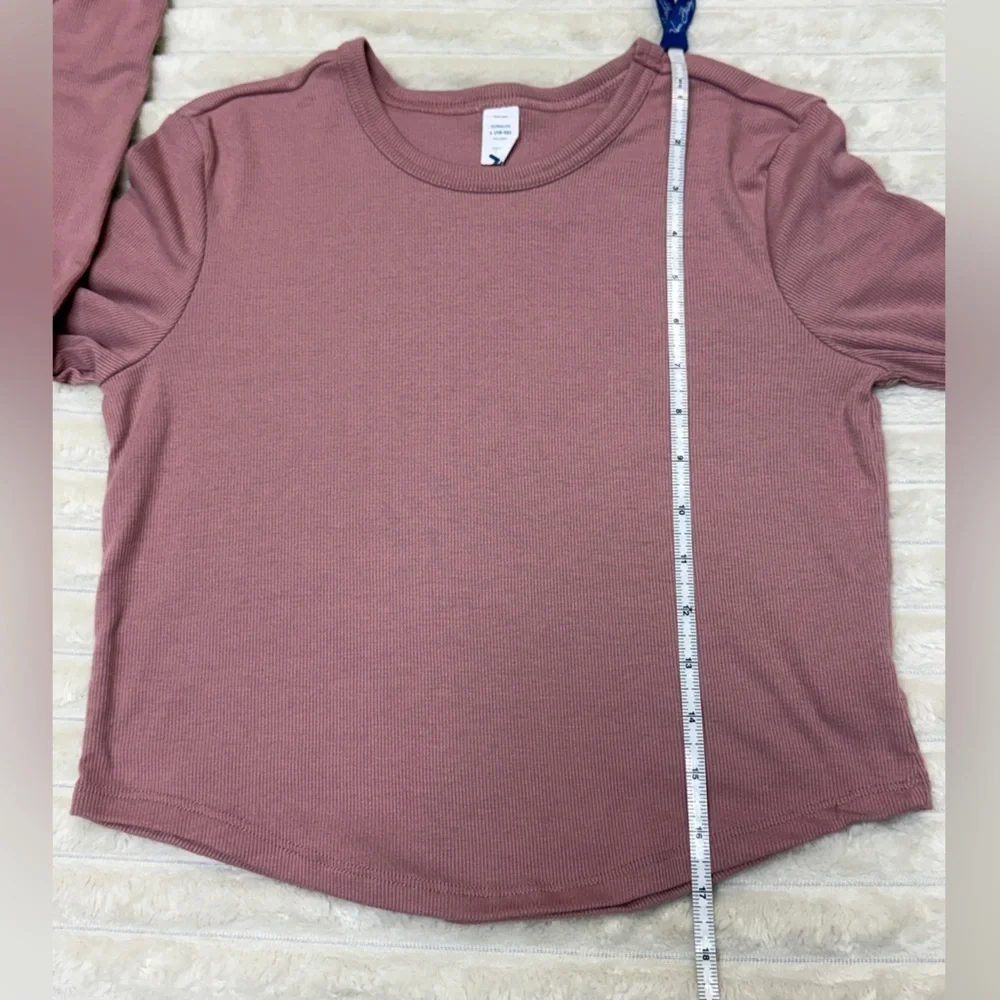 Old Navy: Set of (2) Girls UltraLite Long Sleeve Rib-Knit Tees, Size L (10-12)